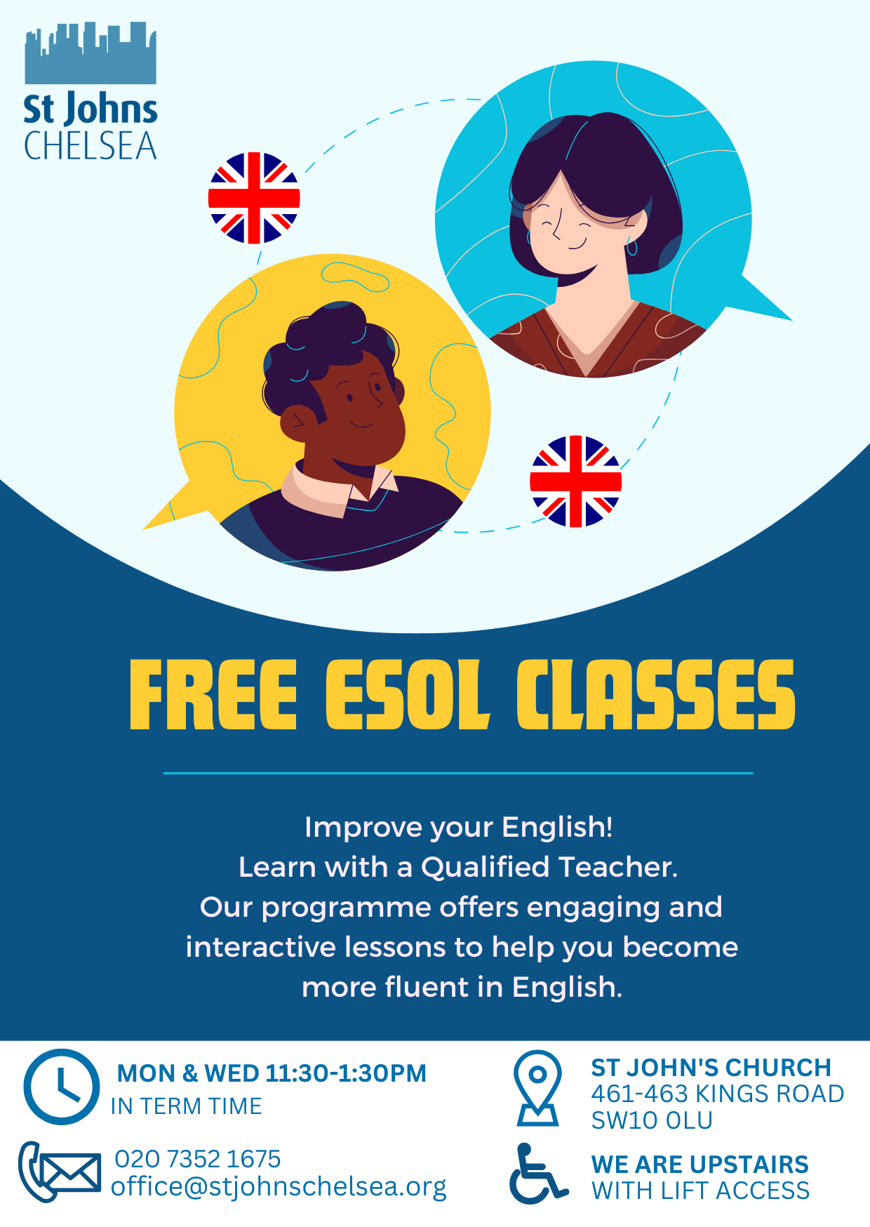 ESOL classes at ST Johns 2024 